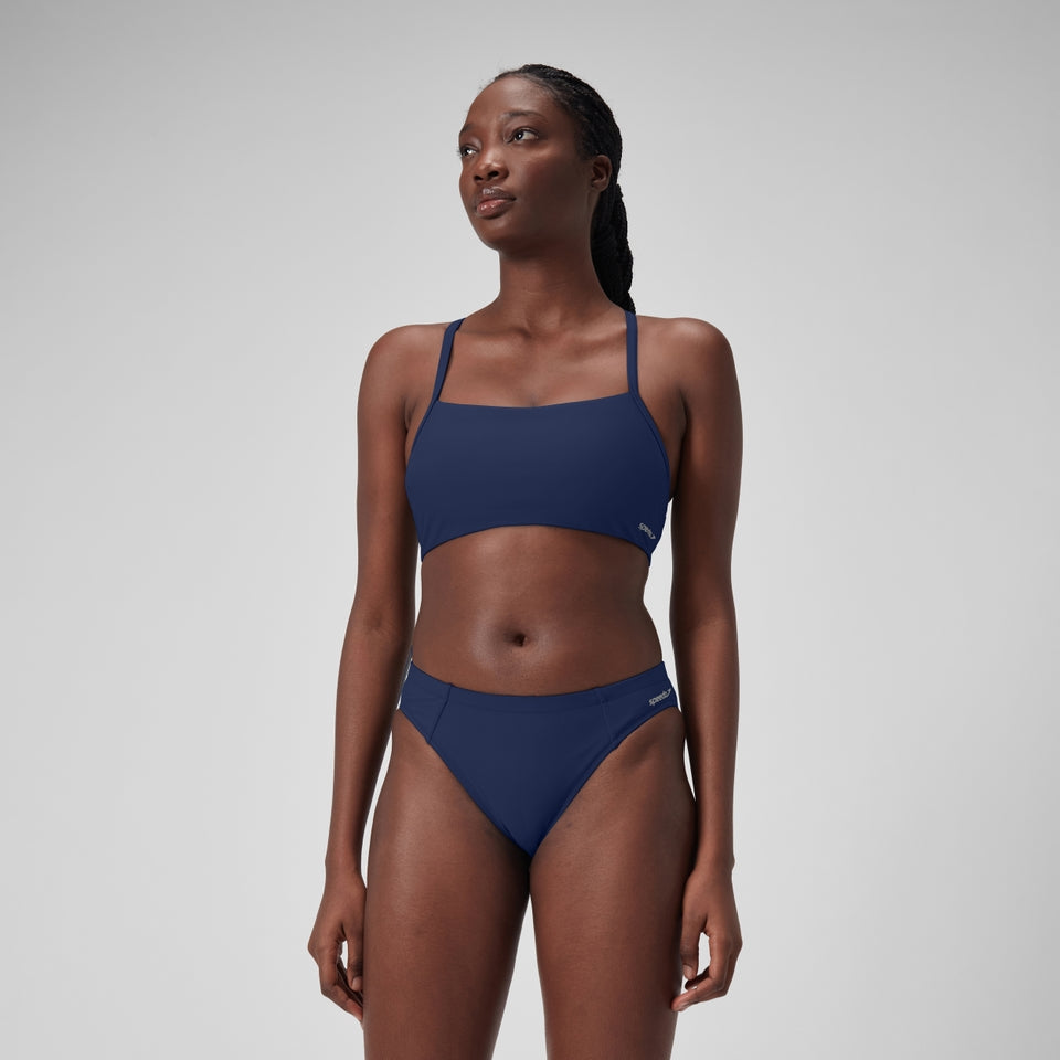 Solid Racerback Bikini Top Blue | Speedo
