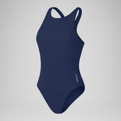 Solid Scoop with Mesh Swimsuit Blue | Speedo