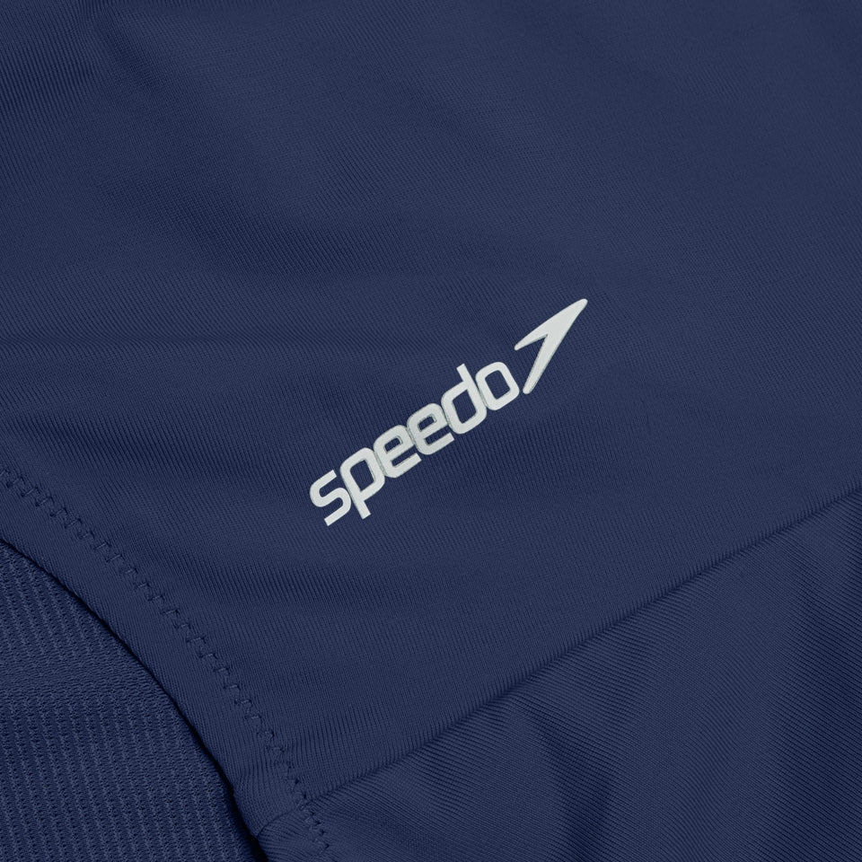 Solid Scoop with Mesh Swimsuit Blue | Speedo