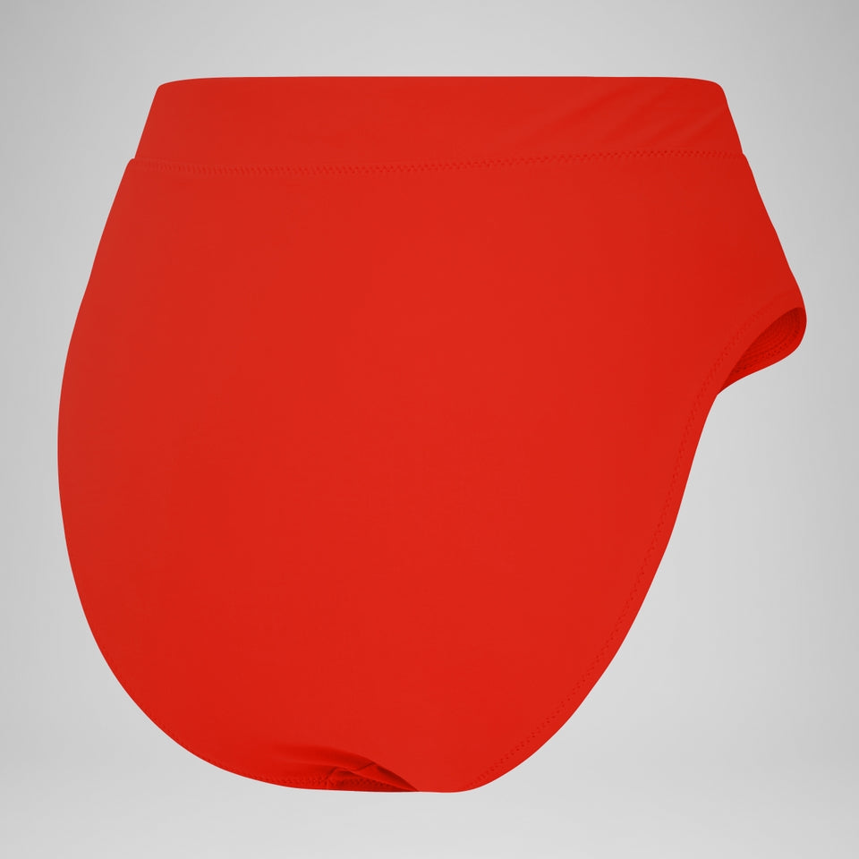 Solid Hi Waist Bottom Red | Speedo