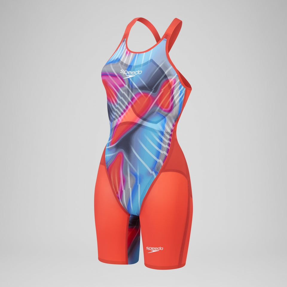 Fastskin LZR Pure Valor 2.0 Closedback Kneeskin Red/Blue | Speedo