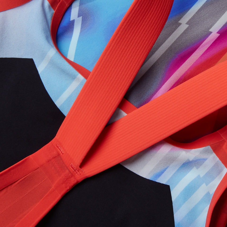 Fastskin LZR Pure Valor 2.0 Closedback Kneeskin Red/Blue | Speedo
