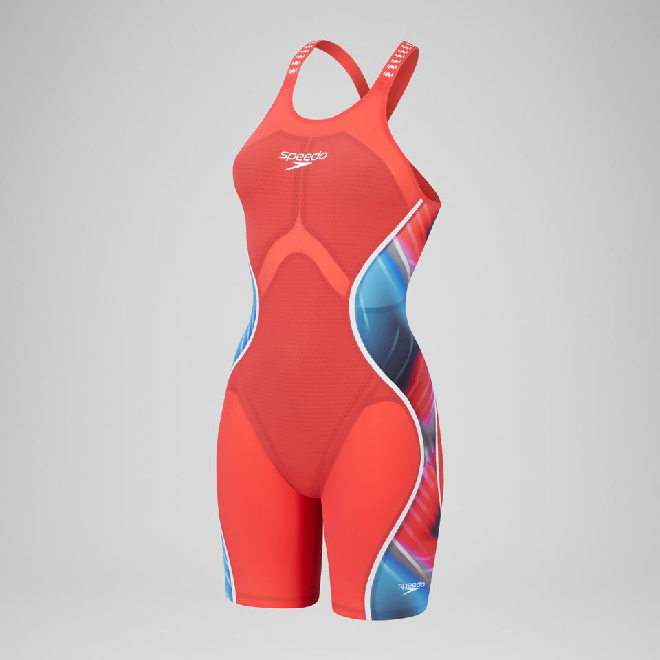 Fastskin LZR Pure Intent 2.0 Closedback Kneeskin Red/Blue | Speedo
