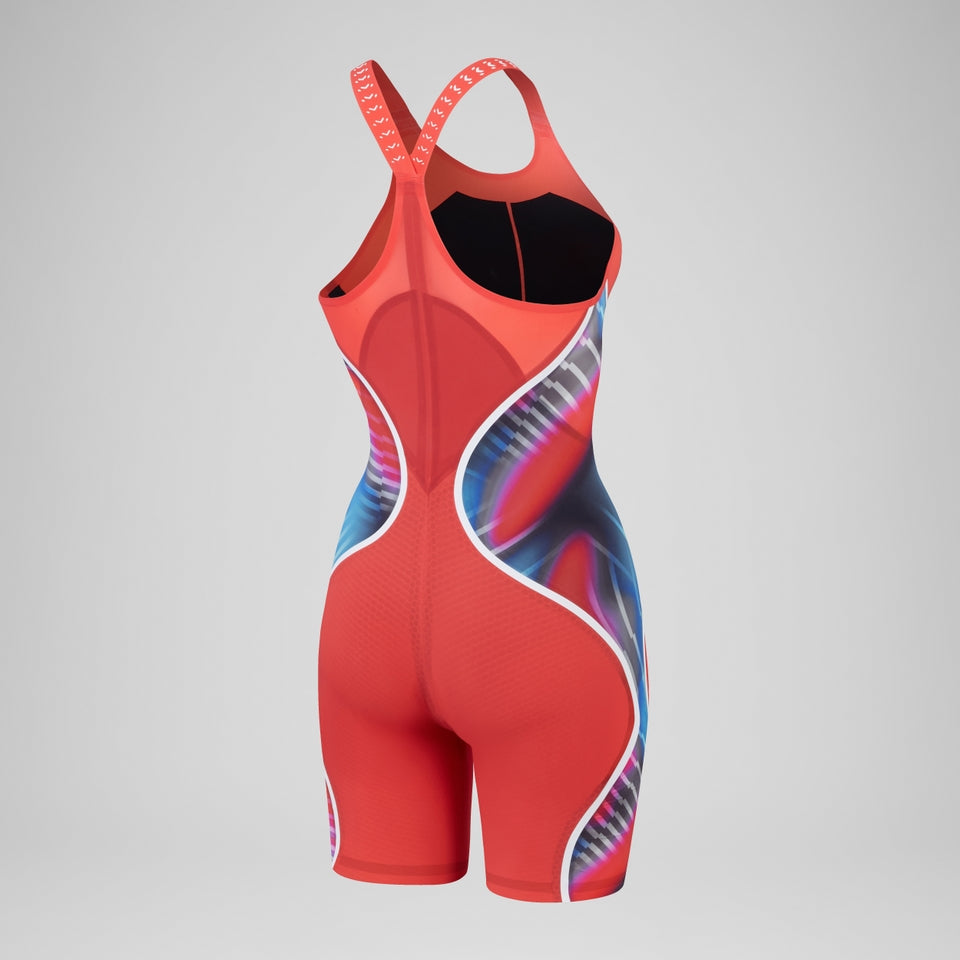 Fastskin LZR Pure Intent 2.0 Closedback Kneeskin Red/Blue | Speedo