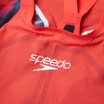 Fastskin LZR Pure Intent 2.0 Closedback Kneeskin Red/Blue | Speedo