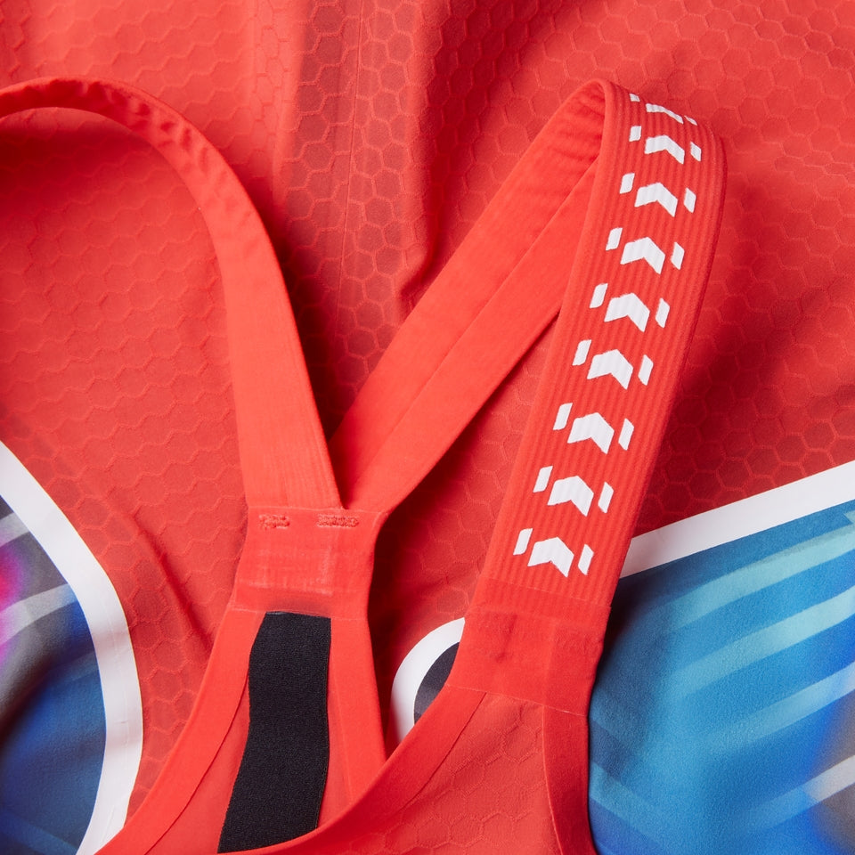 Fastskin LZR Pure Intent 2.0 Closedback Kneeskin Red/Blue | Speedo