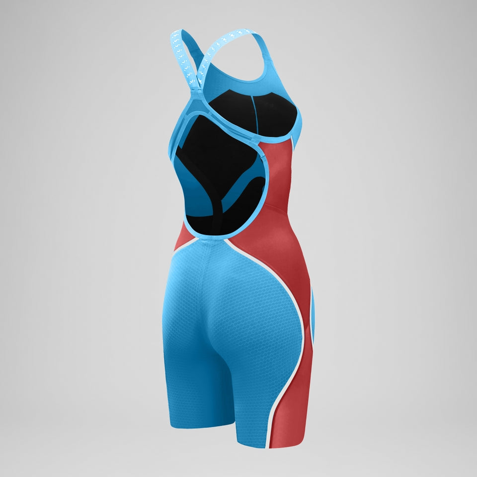 Fastskin LZR Pure Intent 2.0 Openback Kneeskin Blue/Red | Speedo