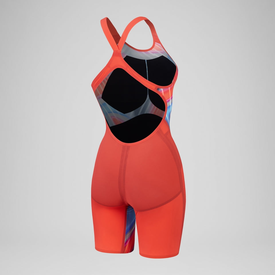 Fastskin LZR Pure Valor 2.0 Openback Kneeskin Red/Blue | Speedo