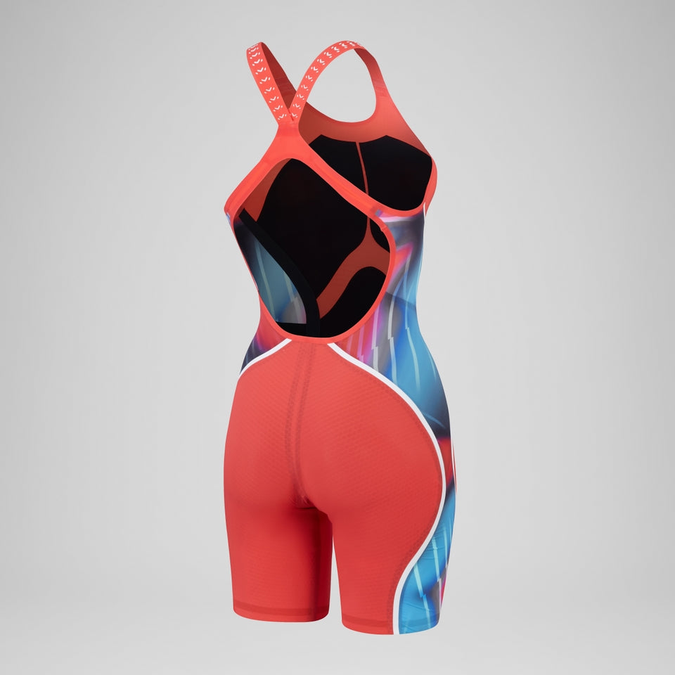 Fastskin LZR Pure Intent 2.0 Openback Kneeskin Red/Blue | Speedo