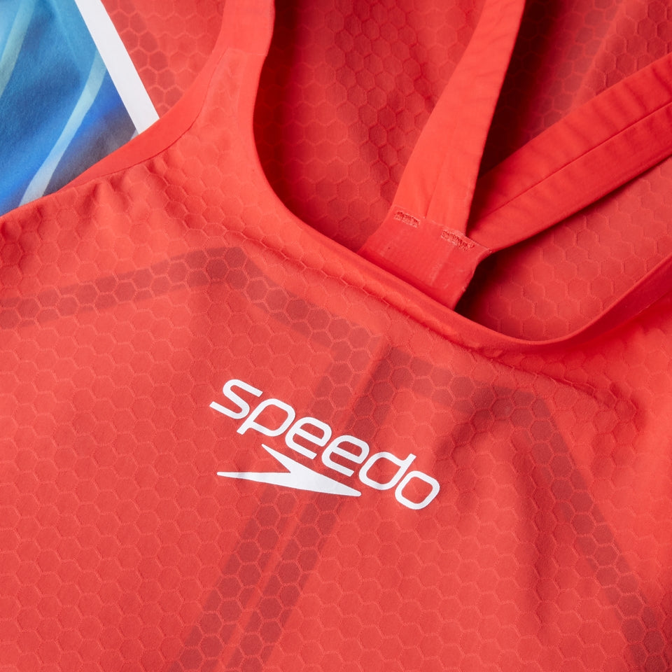 Fastskin LZR Pure Intent 2.0 Openback Kneeskin Red/Blue | Speedo