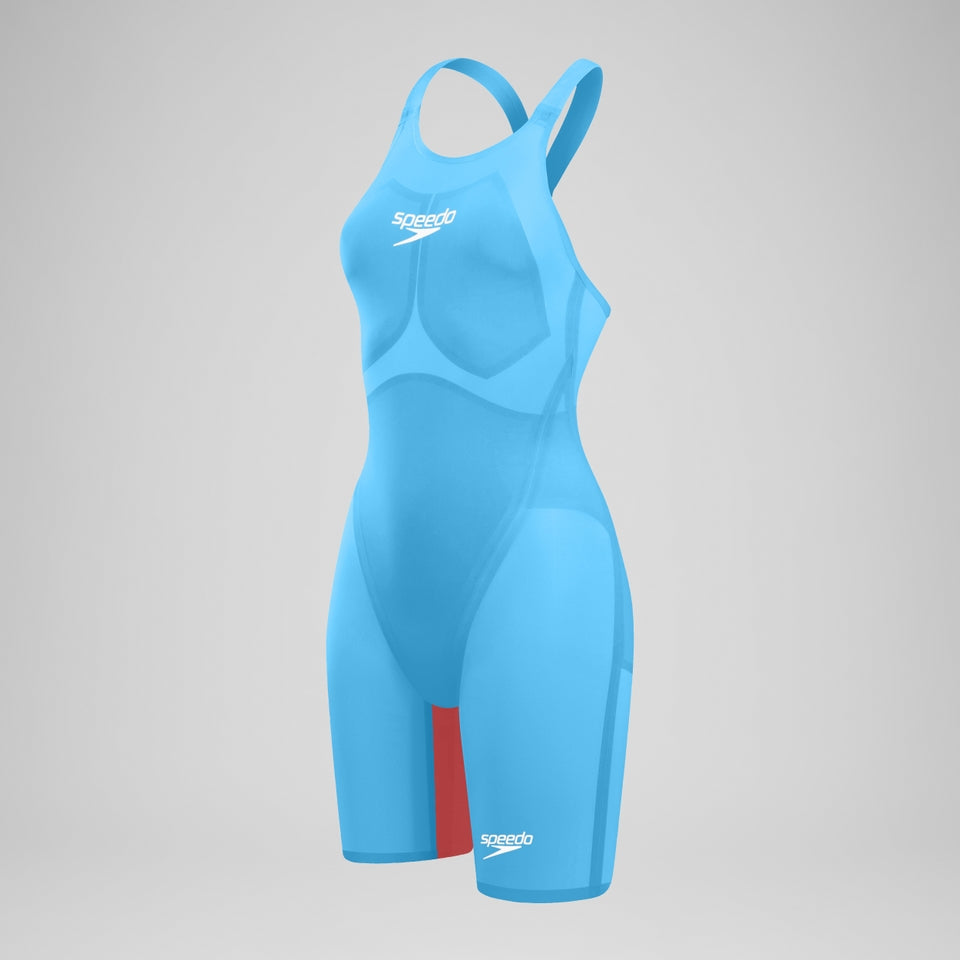 Fastskin LZR Pure Valor 2.0 Closedback Kneeskin Blue/Red | Speedo