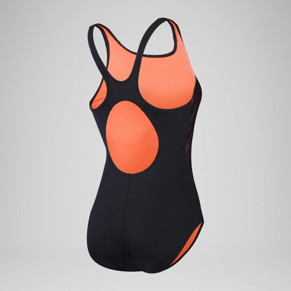 HyperBoom Placement Muscleback Swimsuit Black/Red | Speedo