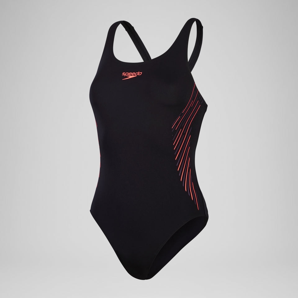 Placement Muscleback Swimsuit Black/Purple | Speedo