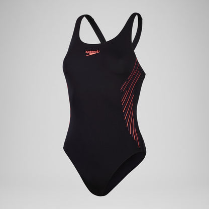 Placement Muscleback Swimsuit Black/Purple | Speedo