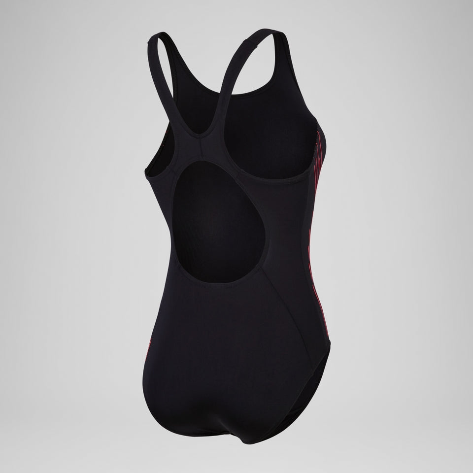 Placement Muscleback Swimsuit Black/Purple | Speedo