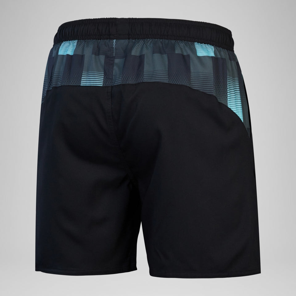 Xpress Lite Panel 16" Swim Shorts Black/Grey | Speedo