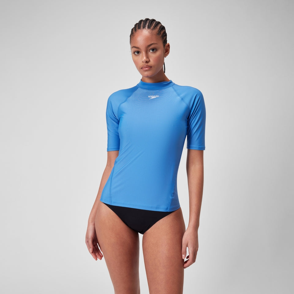 Short Sleeve Rash Top Blue | Speedo