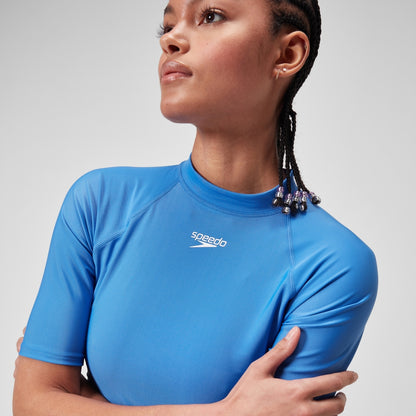 Short Sleeve Rash Top Blue | Speedo