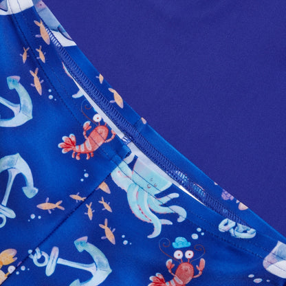 Boys' Digital Long Sleeve Rash Top Blue | Speedo