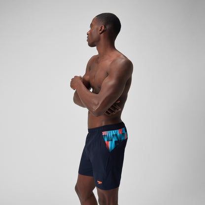 Xpress Lite Panel 16" Swim Shorts Navy/Blue | Speedo