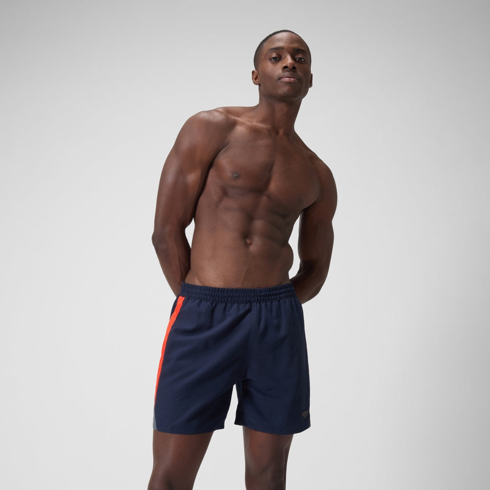 HyperBoom Splice 16" Swim Shorts Navy/Red | Speedo