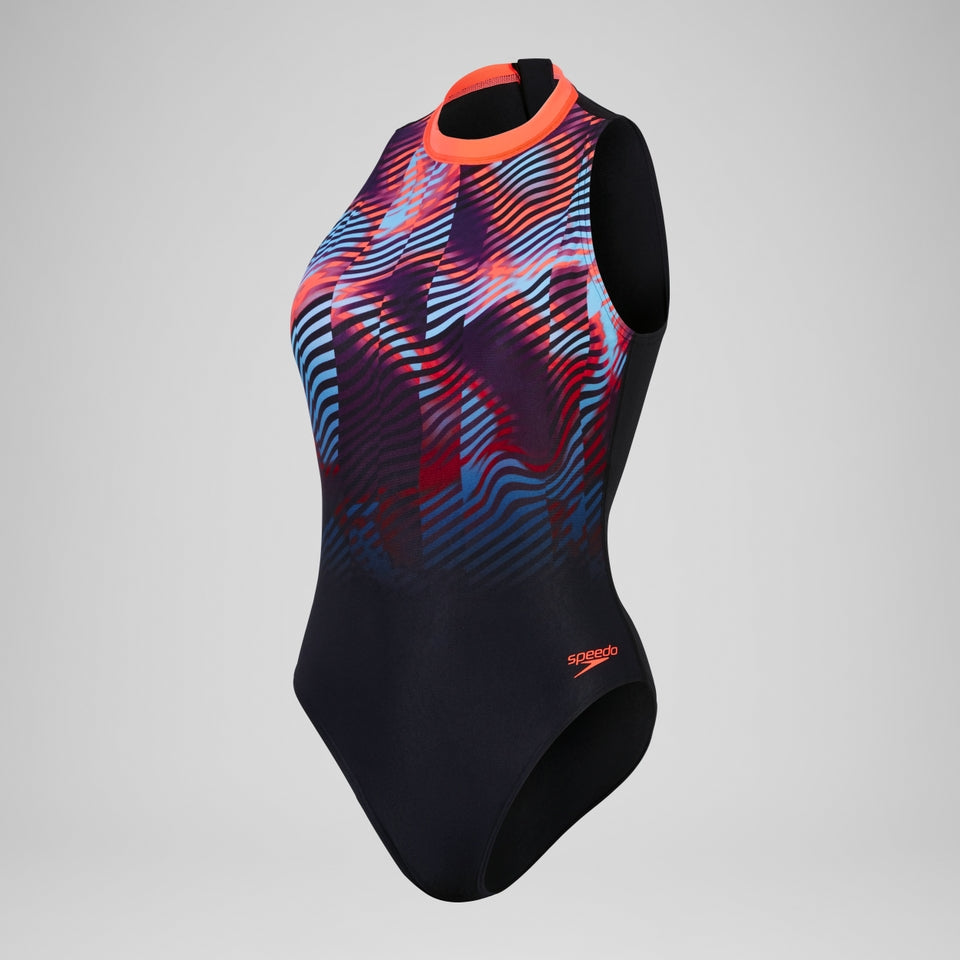 Printed Hydrasuit Black/Purple | Speedo