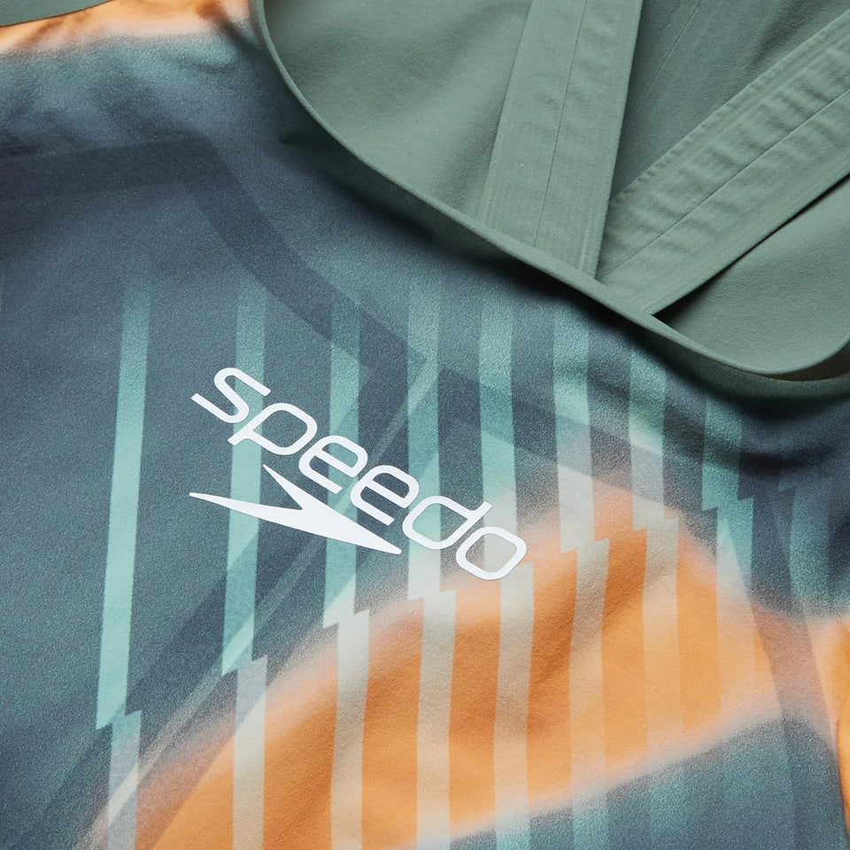 Fastskin LZR Pure Valor 2.0 Closedback Kneeskin Green/Orange | Speedo