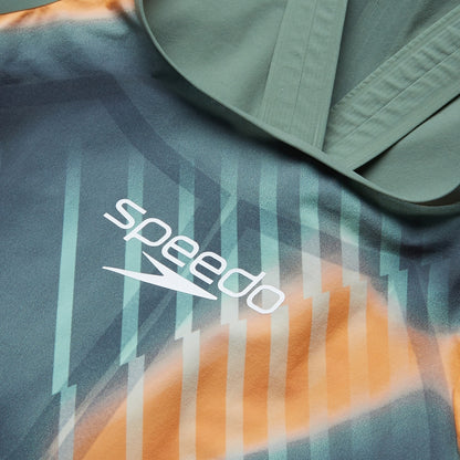 Fastskin LZR Pure Valor 2.0 Closedback Kneeskin Green/Orange | Speedo