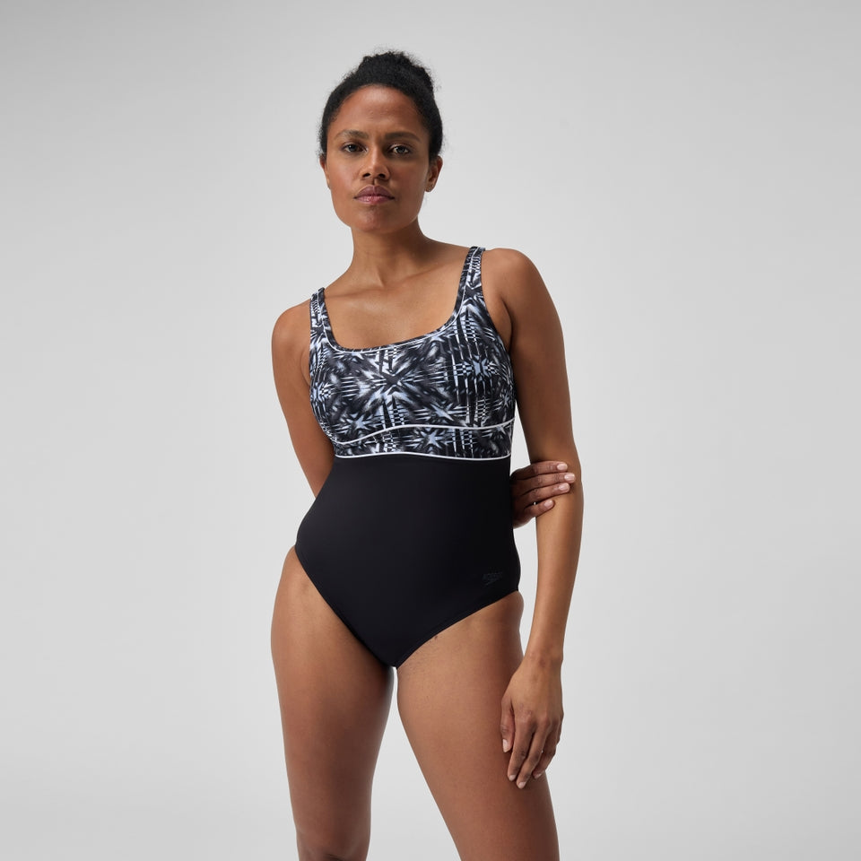 Shaping Contour Eclipse Swimsuit Black/Grey | Speedo