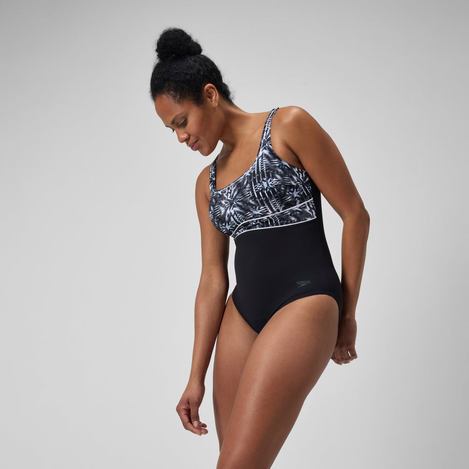 Shaping Contour Eclipse Swimsuit Black/Grey | Speedo