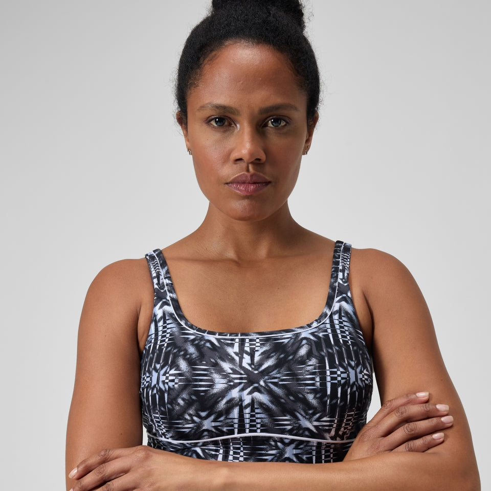 Shaping Contour Eclipse Swimsuit Black/Grey | Speedo