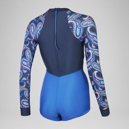 Long Sleeve Extra Low Leg Swimsuit Navy/Blue | Speedo