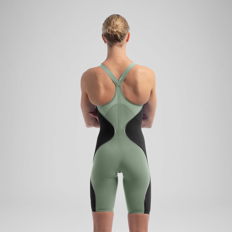 Fastskin LZR Pure Intent 2.0 Closedback Kneeskin Green/Black | Speedo