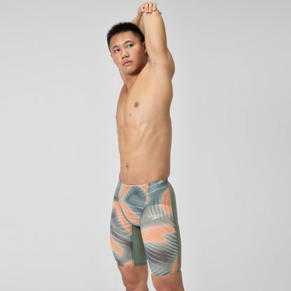 Fastskin LZR Pure Valor 2.0 High Waist Jammer Green/Orange | Speedo