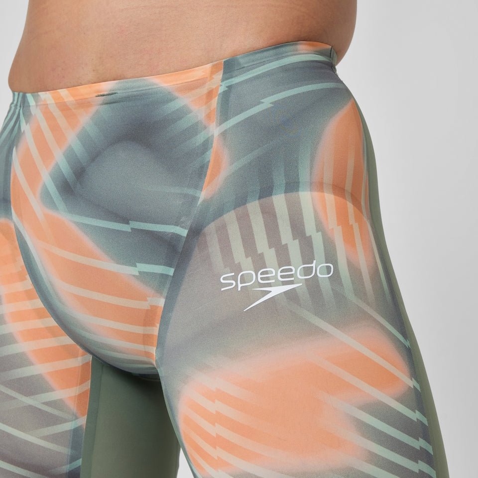 Fastskin LZR Pure Valor 2.0 High Waist Jammer Green/Orange | Speedo