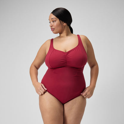 Plus Size Shaping AquaNite Swimsuit Red | Speedo
