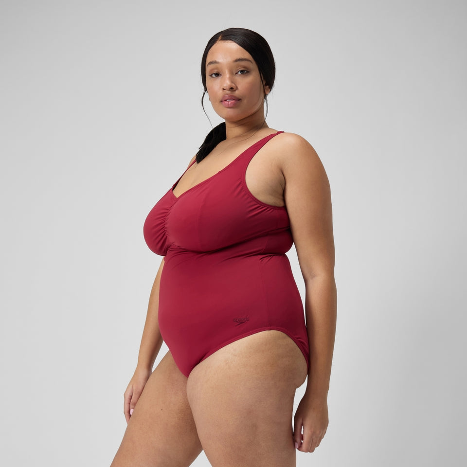 Plus Size Shaping AquaNite Swimsuit Red | Speedo