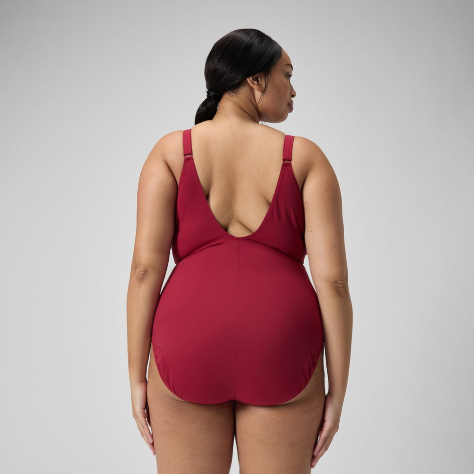 Plus Size Shaping AquaNite Swimsuit Red | Speedo
