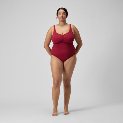 Plus Size Shaping AquaNite Swimsuit Red | Speedo