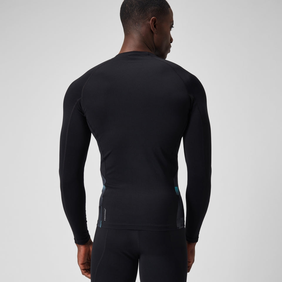 Endurance+ Splice Rash Top Black/Grey | Speedo