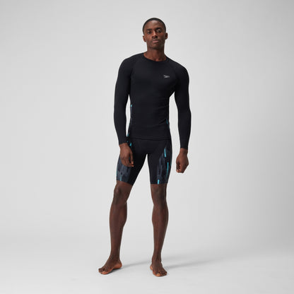Endurance+ Splice Rash Top Black/Grey | Speedo