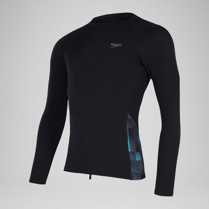 Endurance+ Splice Rash Top Black/Grey | Speedo
