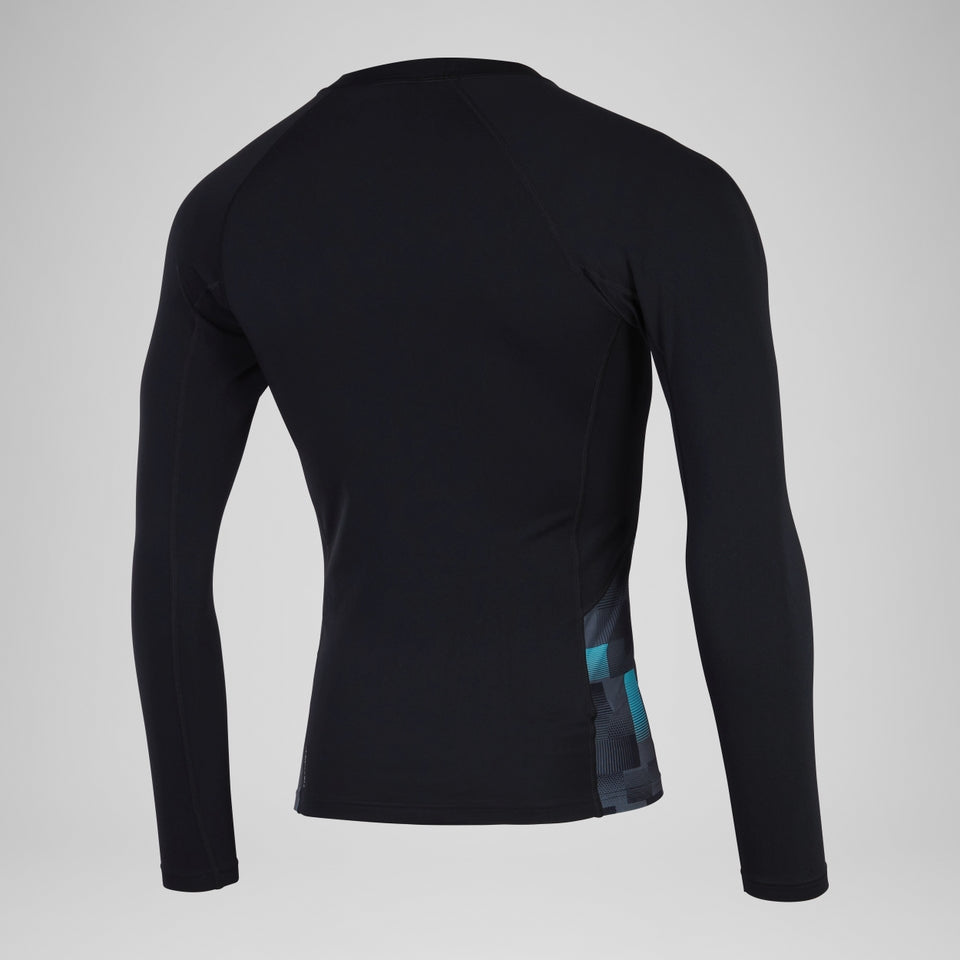 Endurance+ Splice Rash Top Black/Grey | Speedo