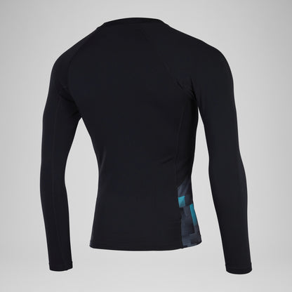 Endurance+ Splice Rash Top Black/Grey | Speedo