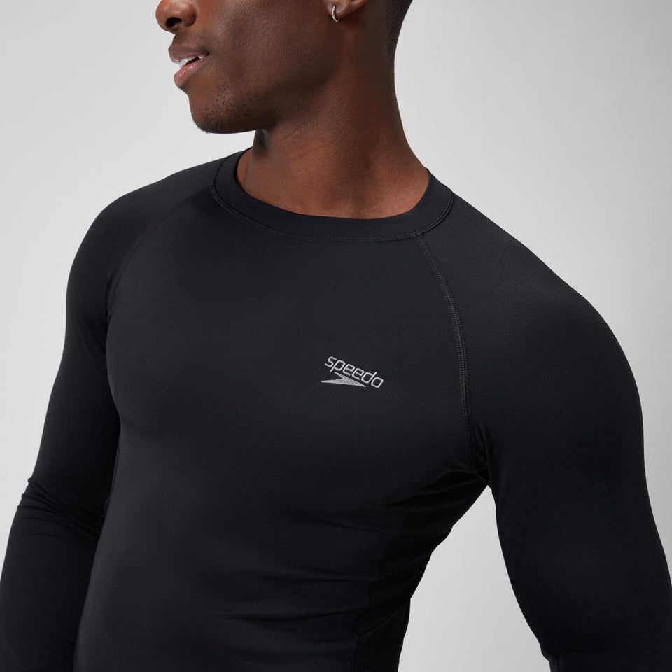 Endurance+ Splice Rash Top Black/Grey | Speedo