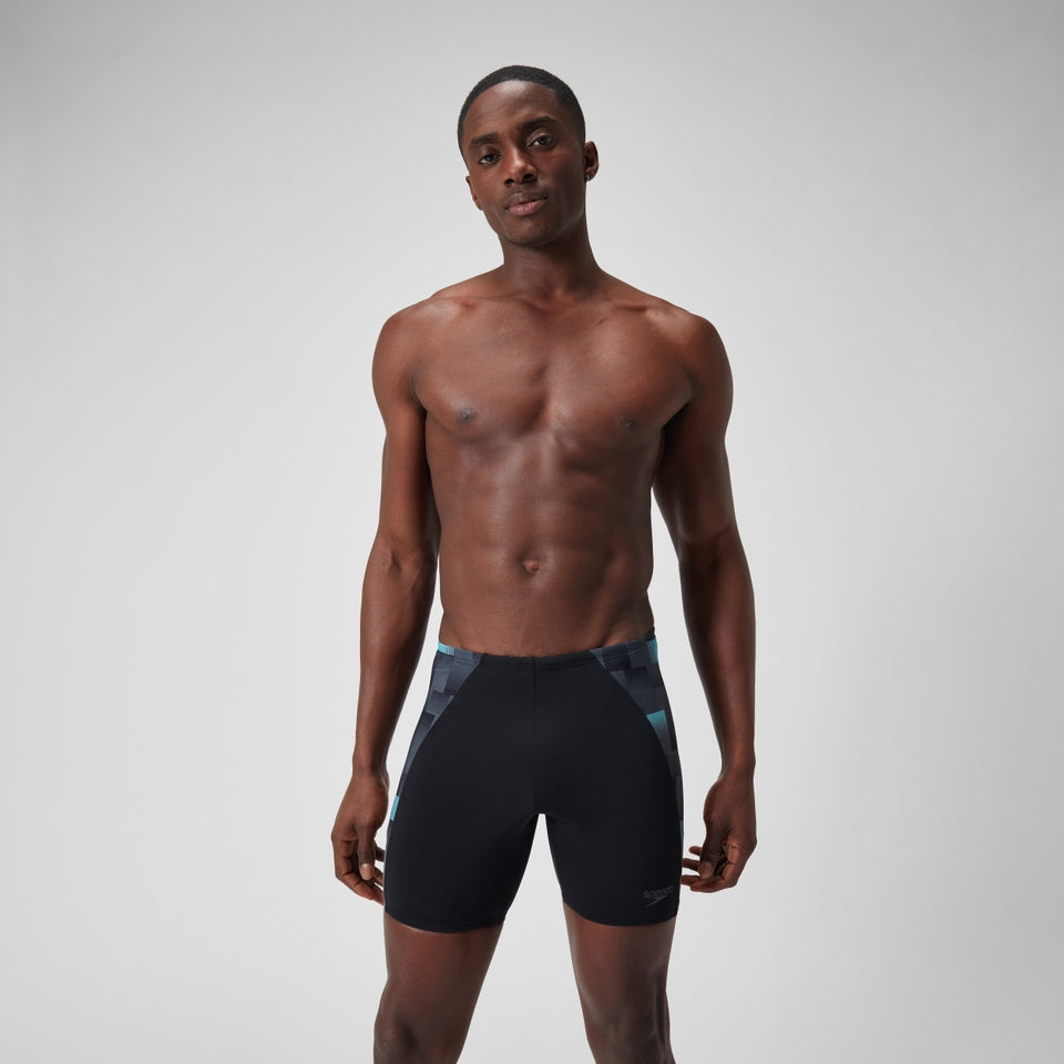 Endurance+ Max Splice Mid Jammer Black/Grey | Speedo