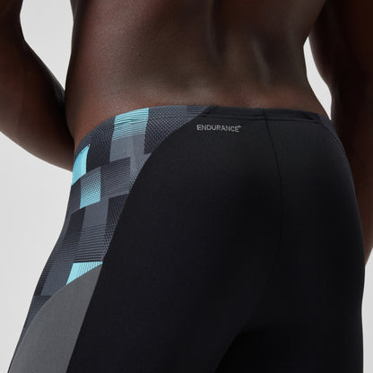Endurance+ Max Splice Mid Jammer Black/Grey | Speedo