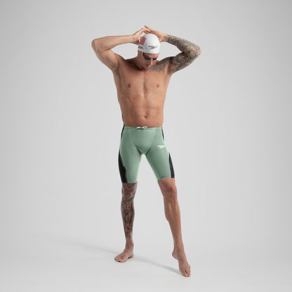 Fastskin LZR Pure Intent 2.0 High Waist Jammer Green/Black | Speedo