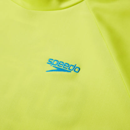 Boys' Printed Short Sleeve Rash Top Yellow | Speedo