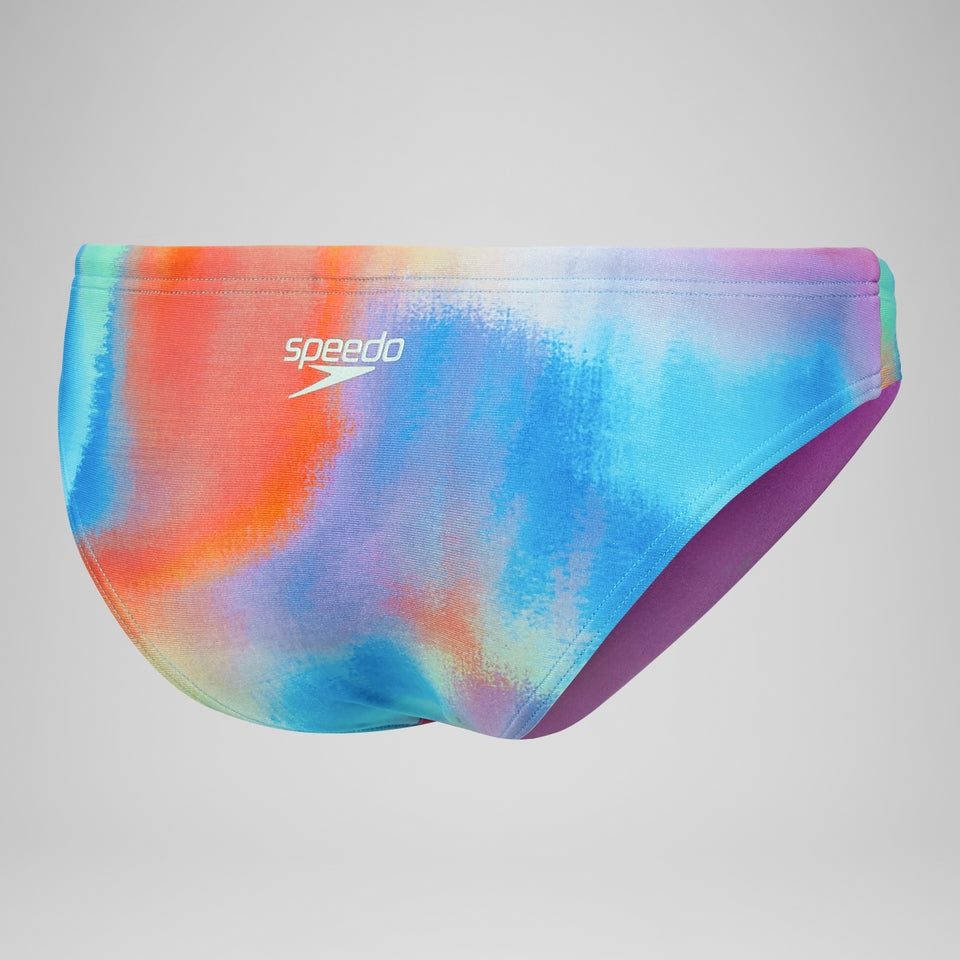 Club Training Allover Digital Hipster Brief Bikini Bottom Pink/Yellow | Speedo